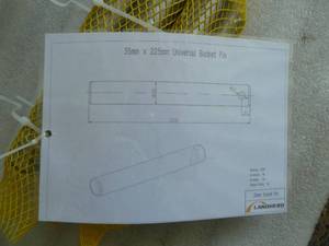 Landherd Excavator Bucket Pins 35x 225mm
