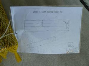 Landherd Excavator Bucket Pins 25 x 185mm
