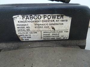 Fabco Power Hydraulic Generator