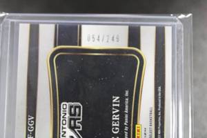 lot 55 image: 2021-22 Select In Flight George Gervin Autograph #IF-GGV 54249  Only 249 Exist