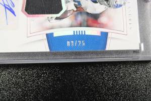 lot 70 image: 2019 National Treasures Kerryon Johnson Autograph #MS-KJ 825  Only 25 Exist