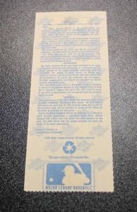 lot 107 image: 1991 World Series Game 7 Ticket