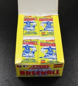 lot 126 image: 1990 Score Baseball Hobby Box