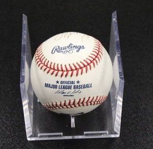 lot 142 image: Bert Blyleven Rawlings Baseball Autograph