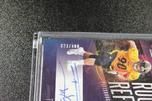 lot 151 image: 2017 Absolute Rookie Reflex TJ Watt Autograph Rookie Card 323400  Only 400 Exist