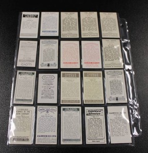 lot 196 image: Vintage Variety Cigarette Card Lot  20 Cards