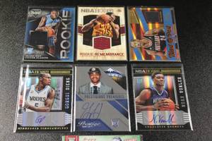 lot 199 image: Mixed Years Basketball Card Relic & Autograph Lot  7 Cards