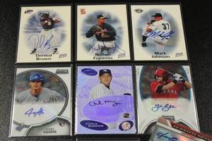 lot 203 image: Mixed Years Baseball Card Autograph Lot  10 Autograph Cards