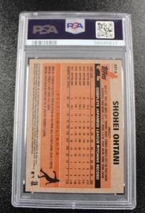 lot 245 image: 2018 Topps Chrome 1983 Shohei Ohtani #83T-6 Rookie Card PSA 8
