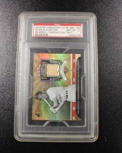 lot 253 image: 2008 SP Legendary Cuts Baseball Chronology Materials Enos Slaughter Bat Relic #BC-ES PSA 10