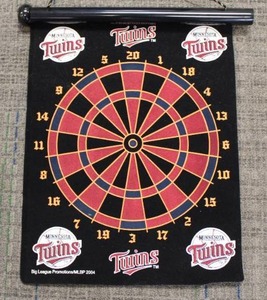 lot 263 image: 2004 Minnesota Twins Felt Dartboard