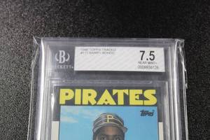 lot 270 image: 1986 Topps Traded Barry Bonds #11T BGS 7.5