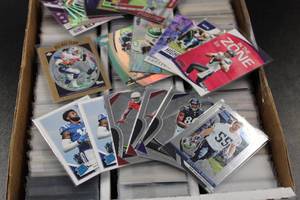lot 281 image: Football Rookies - Inserts - Parallel  Fully Soft Sleeved Resale Lot NO COMMONS  1800 Cards