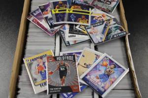 lot 282 image: Basketball Rookies - Inserts - Parallel  Fully Soft Sleeved Resale Lot NO COMMONS  1800 Cards