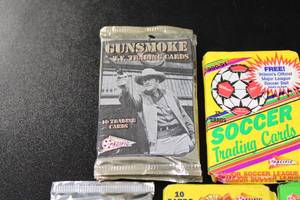 lot 286 image: Non Sports Cards & Soccer Unopened Pack Lot  17 Packs  Rad Dudes - Andy Griffith Show - Wizard of Oz - Leave It to Beaver