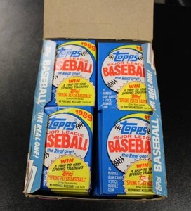 lot 292 image: 1989 Topps Baseball Unopened Hobby Box  36 Packs
