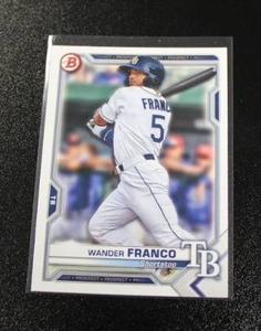 lot 313 image: 2021 Bowman Wander Franco Prospect #2 Rookie Card Lot  10 Cards