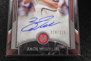 lot 315 image: 2022 Museum Collection Archival Autographs Zach Wheeler #AA-ZW 78125  Only 125 Exist