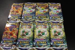 lot 321 image: Pokemon Sword & Shield Brilliant Stars Unopened Pack Lot  12 Unopened Packs