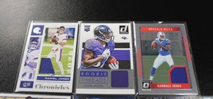 lot 334 image: Football Card Relic Card Lot #1  6 Cards