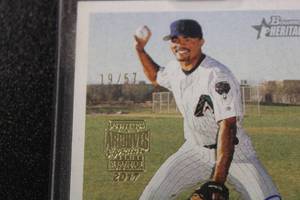 lot 391 image: 2017 Topps Archives Signature Series 2002 Bowman Heritage Tony Womack Autograph #167 1957  Only 57 Exist