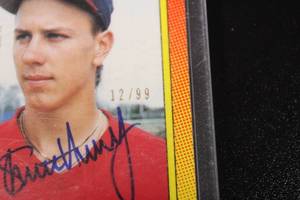 lot 395 image: 2018 Topps Archives Signature Series 1990 Topps Traded Steve Avery Rookie Autograph #4T 1299  Only 99 Exist