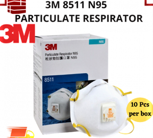MSRP $450 Lot Of 15 Boxes (10 each per box) NEW 3M Cool Flow Valve Particulate Respirator 8511&nbspNIOSH-APPROVED N95 for at least 95 percent filtration&nbspencountered during sanding projects grinding, sawing, fiberglass insulation 