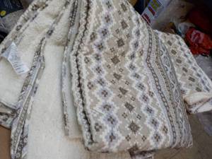 Bear Paw King Size Sherpa Quilt Set