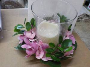 Decorative LED Candle Floral Display