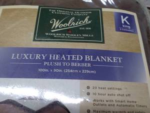 Woolrich King Size Luxury Heated Blanket