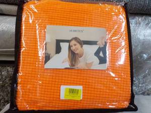 Orange Jacquard Soft Slipcover