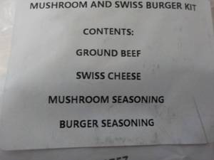 Mushroom and Swiss Burger Kit...