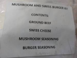 Mushroom and Swiss Burger Kit...