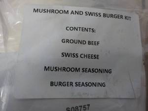Mushroom and Swiss Burger Kit...