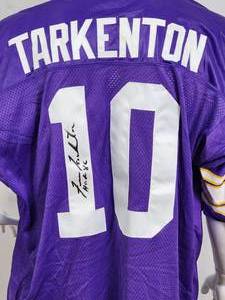 lot 17 image: Minnesota Vikings HOF QB Fran Tarkington Autographed Jersey