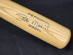 lot 22 image: St Louis Cardinals HOFer Stan The Man Musial Autographed Baseball Bat