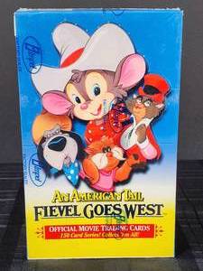 lot 403 image: Factory Sealed 1991 An American Tail Fievel Goes West Box Contains 36 Packs