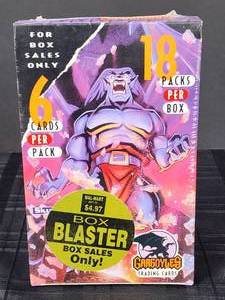 lot 401 image: 1996 Skybox Gargoyles Trading Card Sealed Box Contains 18 Packs