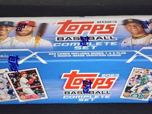 lot 416 image: Factory Sealed 2023 Topps Baseball Card Set