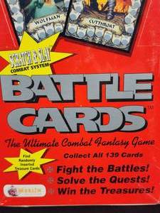 lot 453 image: 1993 Merlin Battle Cards Box Contains 36 Packs