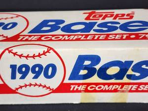 lot 441 image: 1990 Topps Baseball Card Set Card