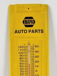 lot 357 image: Vintage Napa Auto Parts Metal Thermometer Sign