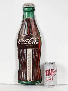 lot 361 image: Coca-Cola Metal Thermometer Sign