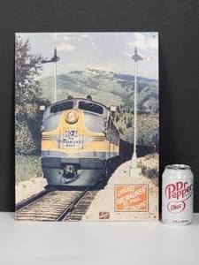 lot 302 image: The Milwaukee Road Metal Train Sign