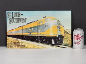 lot 309 image: St Louis Southwest Metal Train Sign