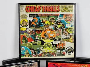 lot 153 image: (3) Original Vintage Framed Albums Covers with Vinyl Records
