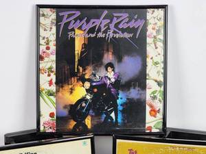 lot 155 image: (3) Original Vintage Framed Albums Covers with Vinyl Records