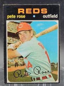 lot 99 image: Vintage 1971 Topps Baseball Pete Rose Card #290