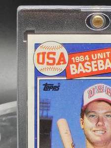 lot 21 image: 1985 Topps Baseball Team USA Mark McGwire Rookie Card #401