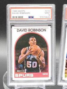 lot 210 image: (2) PSA Graded NBA Basketball HOF Player Cards